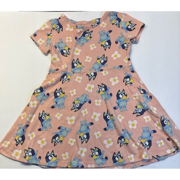 Bluey Dress (4T) Pink - Picture 1 of 3